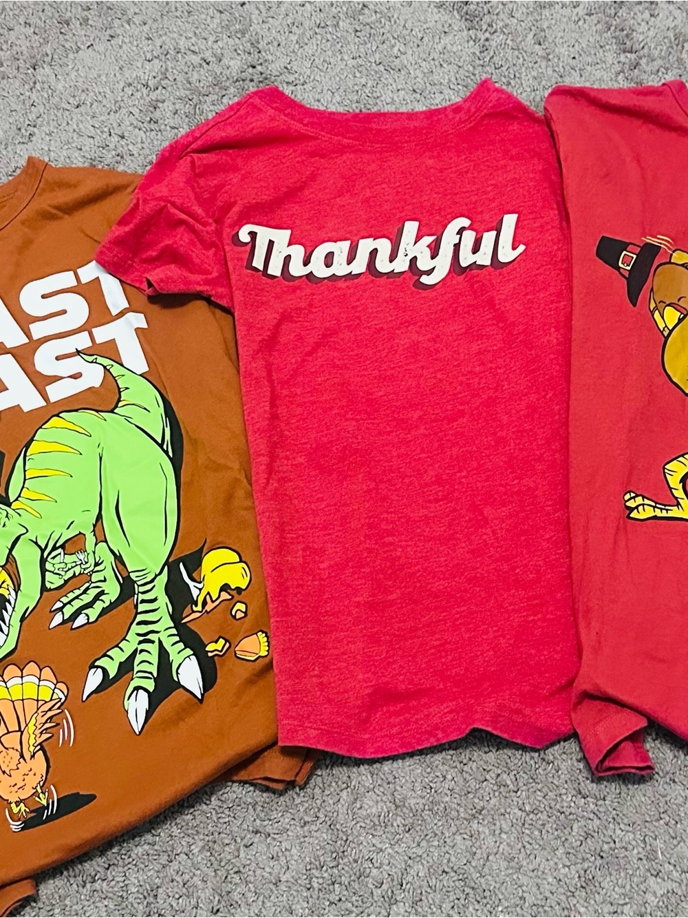 Boys Thanksgiving Shirt Bundle Boys 10-12 size